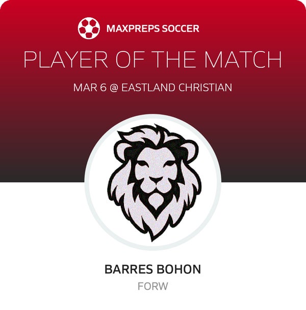 #20 Barres Bohon Player of the Game badge