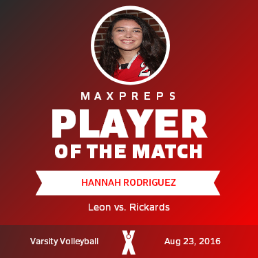 #2 Hannah Rodriguez Player of the Game badge