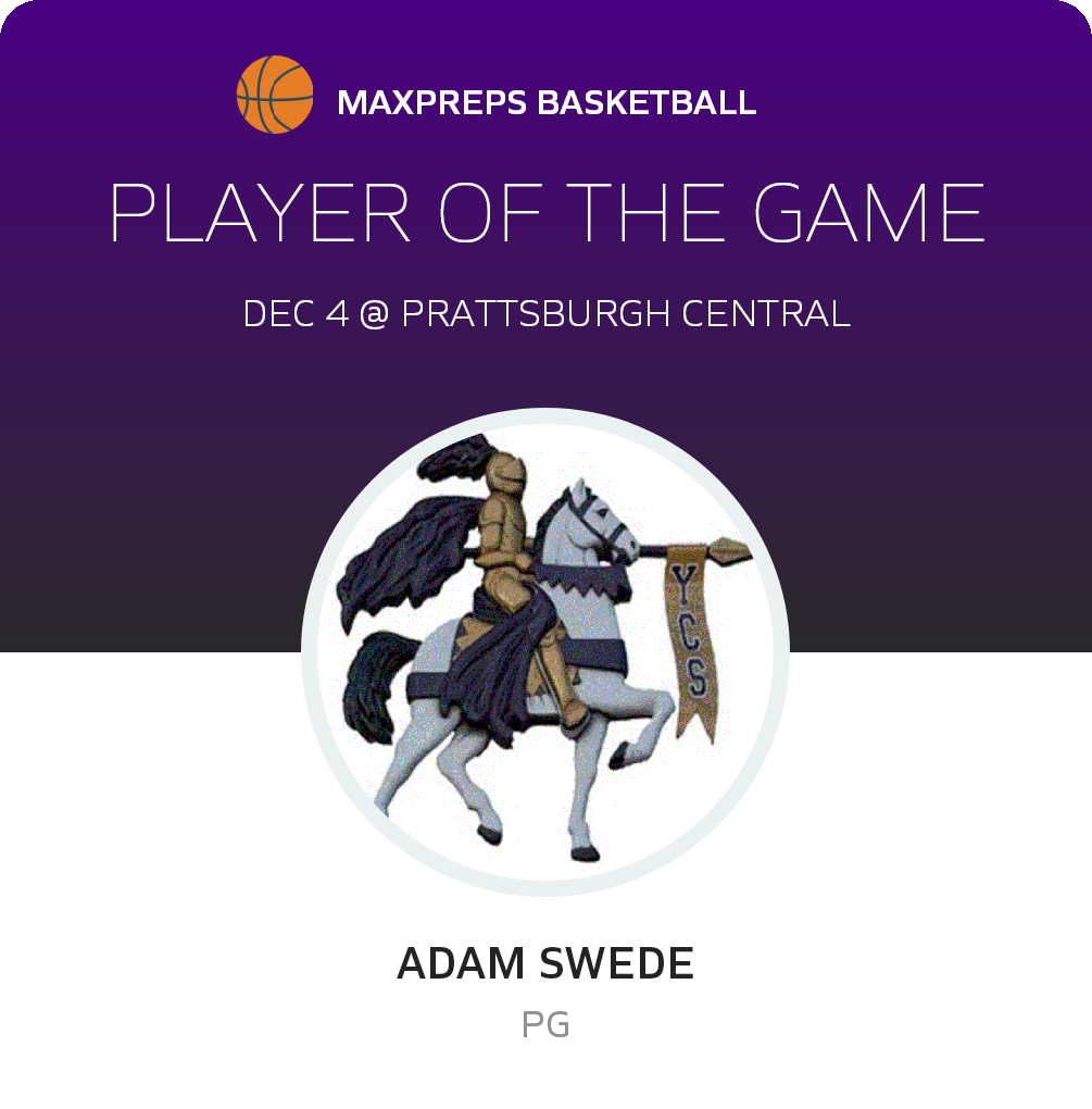 #3 Adam Swede Player of the Game badge
