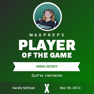 #11 Nikki Sedivy Player of the Game badge
