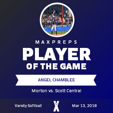 #1 Angel Chamblee Player of the Game badge