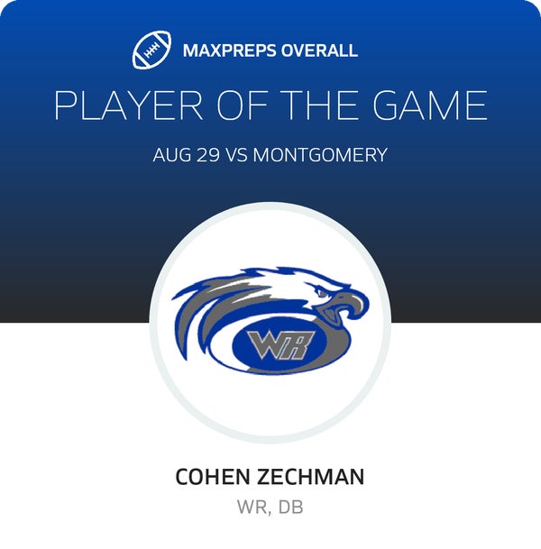 #9 Cohen Zechman Player of the Game badge