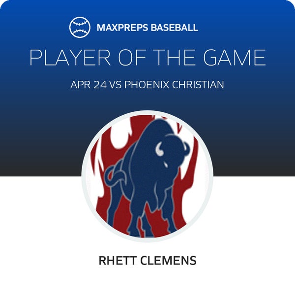 #6 Rhett Clemens Player of the Game badge