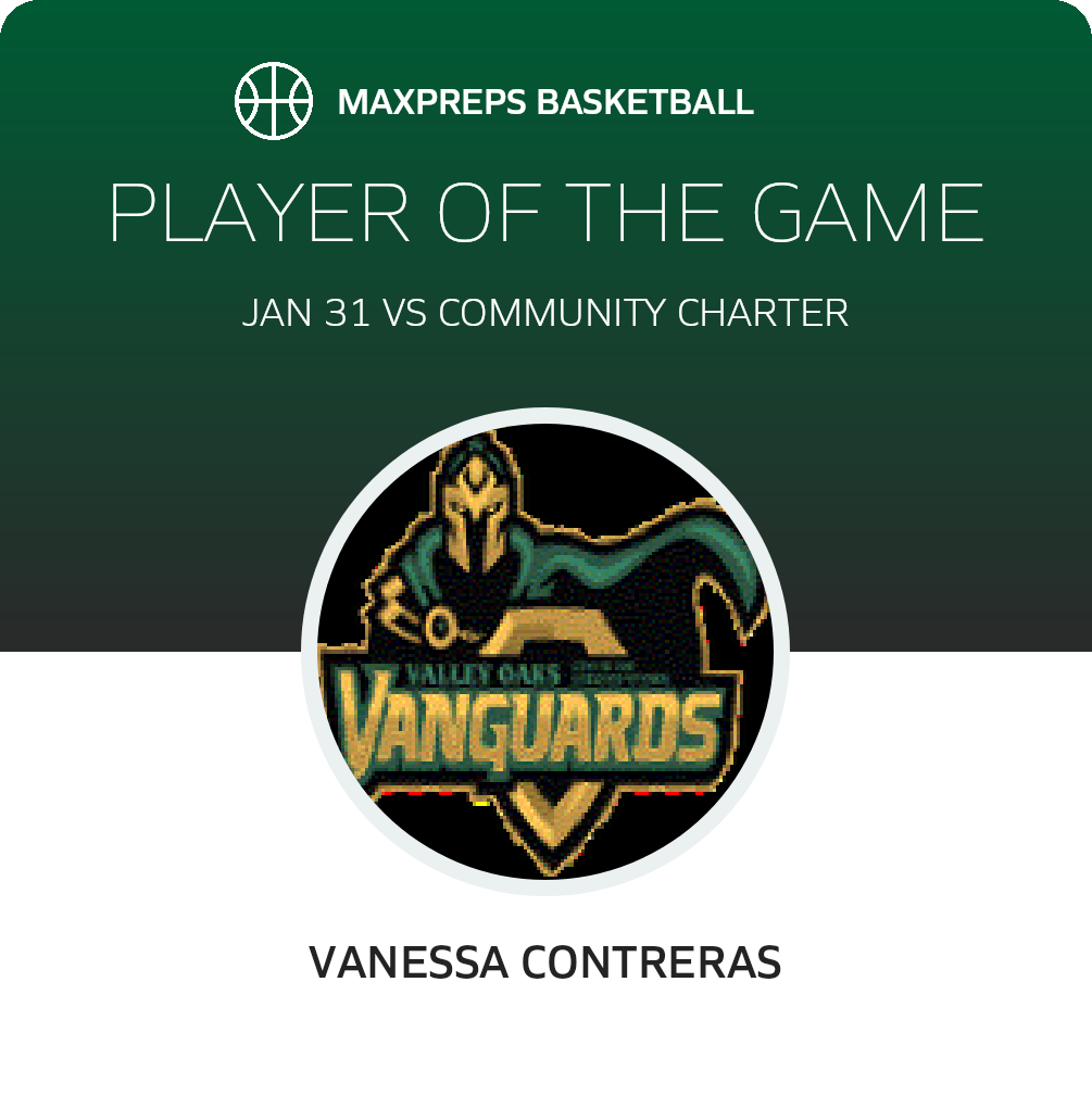 #31 Vanessa Contreras Player of the Game badge