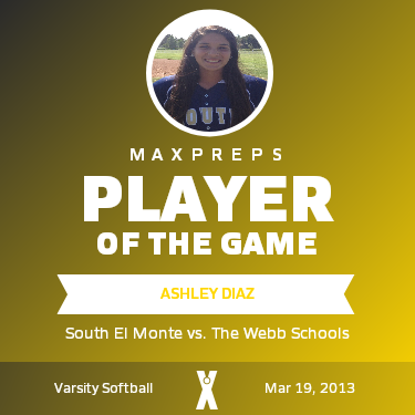 #18 Ashley Diaz Player of the Game badge