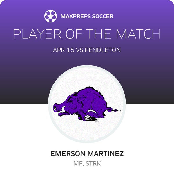 #10 Emerson Martinez Player of the Game badge