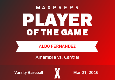 #10 Aldo Fernandez Player of the Game badge