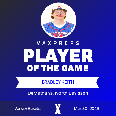 #9 Bradley Keith Player of the Game badge