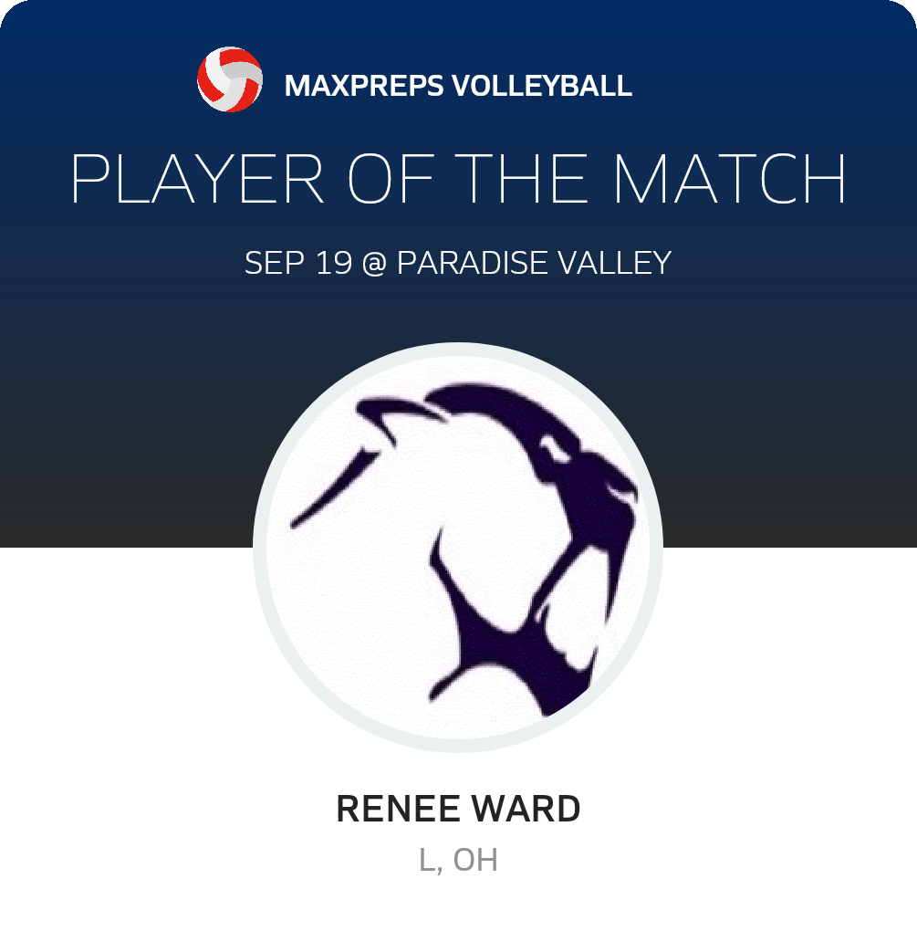 #6 Renee Ward Player of the Game badge