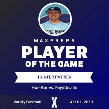 #08 Hunter Patrick Player of the Game badge