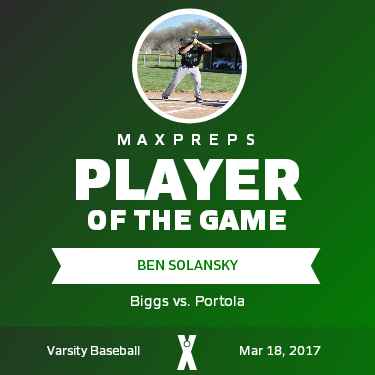 #10 Ben Solansky Player of the Game badge