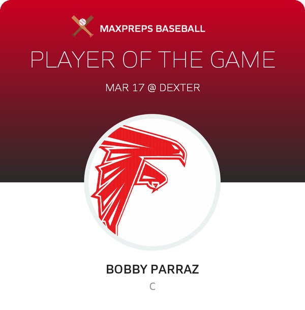 #3 Bobby Parraz Player of the Game badge