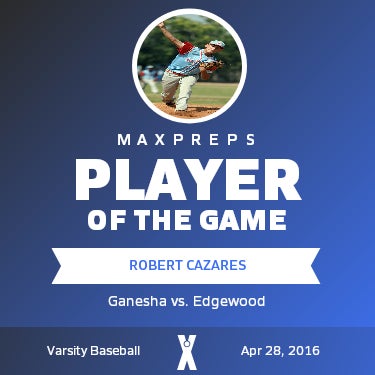 #8 Robert Cazares Player of the Game badge