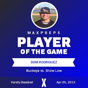 #1 Dom Rodriguez Player of the Game badge