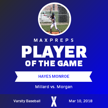 #7 Hayes Monroe Player of the Game badge