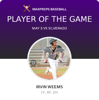 #5 Irvin Weems Player of the Game badge