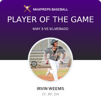#5 Irvin Weems Player of the Game badge