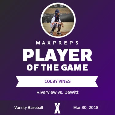 #1 Colby Vines Player of the Game badge