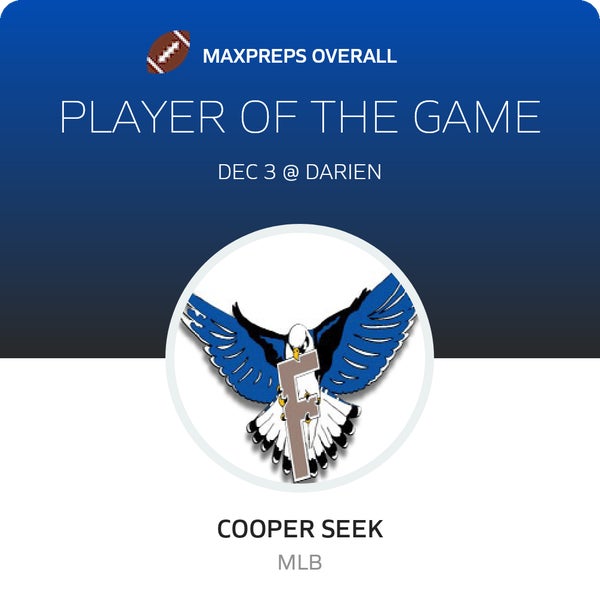 #54 Cooper Seek Player of the Game badge