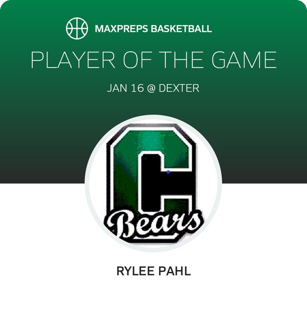 #3 Rylee Pahl Player of the Game badge