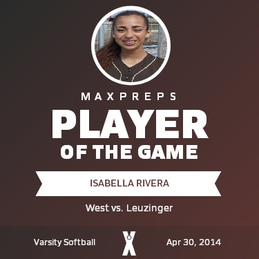 #7 Isabella Rivera Player of the Game badge