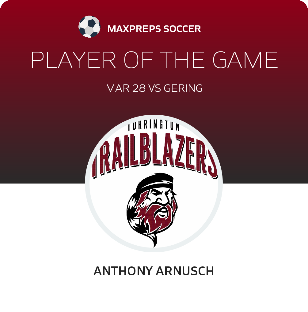 #7 Anthony Arnusch Player of the Game badge