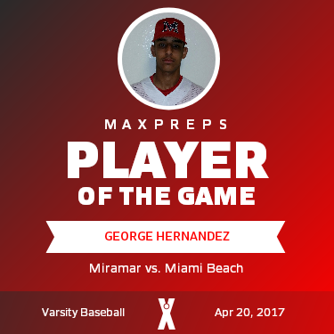 #2 George Hernandez Player of the Game badge