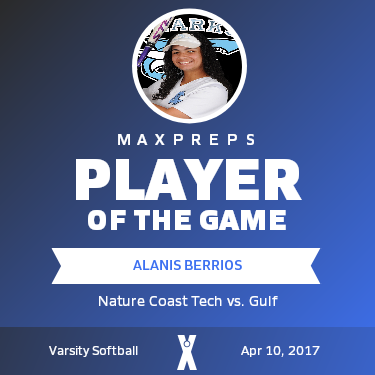 #12 Alanis Berrios Player of the Game badge