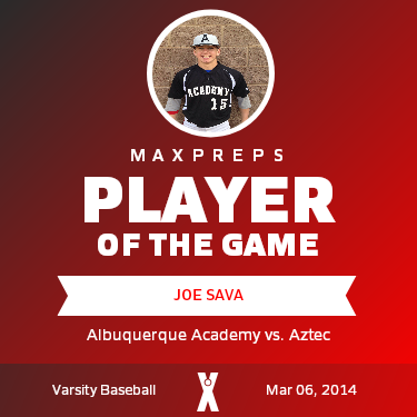 #15 Joe Sava Player of the Game badge