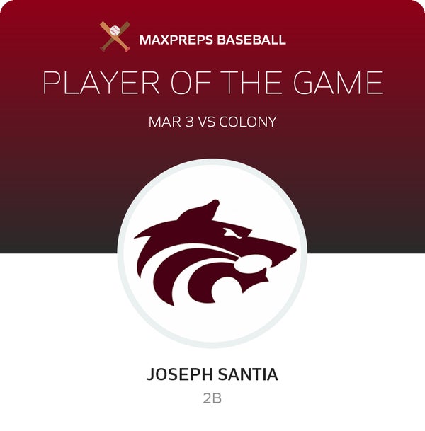 #22 Joseph Santia Player of the Game badge