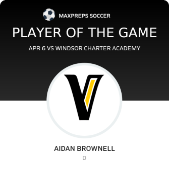 Aidan Brownell Player of the Game badge