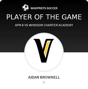 Aidan Brownell Player of the Game badge