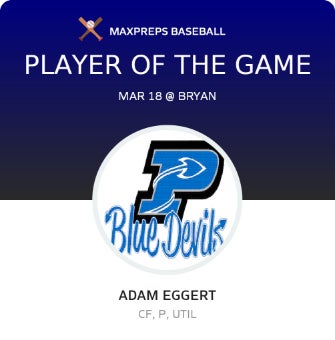 #7 Adam Eggert Player of the Game badge