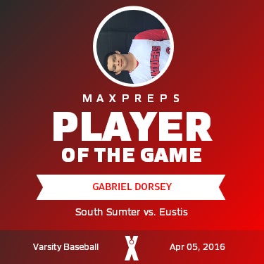 #8 Gabriel Dorsey Player of the Game badge