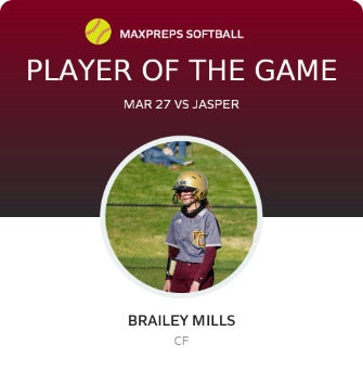 #2 Brailey Mills Player of the Game badge