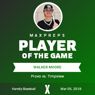 #2 Walker Moore Player of the Game badge