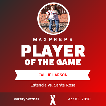 #7 Callie Larson Player of the Game badge