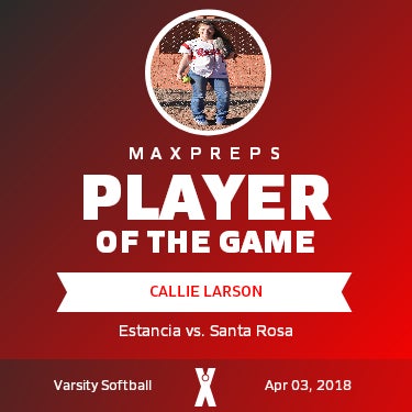 #7 Callie Larson Player of the Game badge