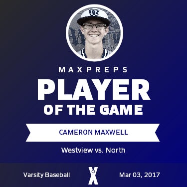 #6 Cameron Maxwell Player of the Game badge