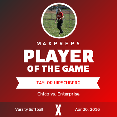 #10 Taylor Hirschberg Player of the Game badge