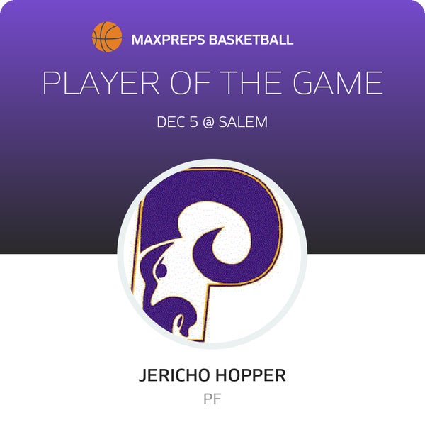 #20 Jericho Hopper Player of the Game badge