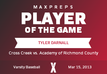 #30 Tyler Darnall Player of the Game badge