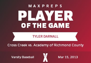 #30 Tyler Darnall Player of the Game badge