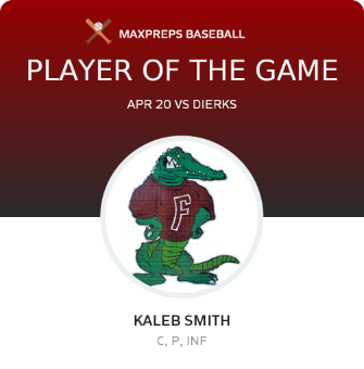 #15 Kaleb Smith Player of the Game badge