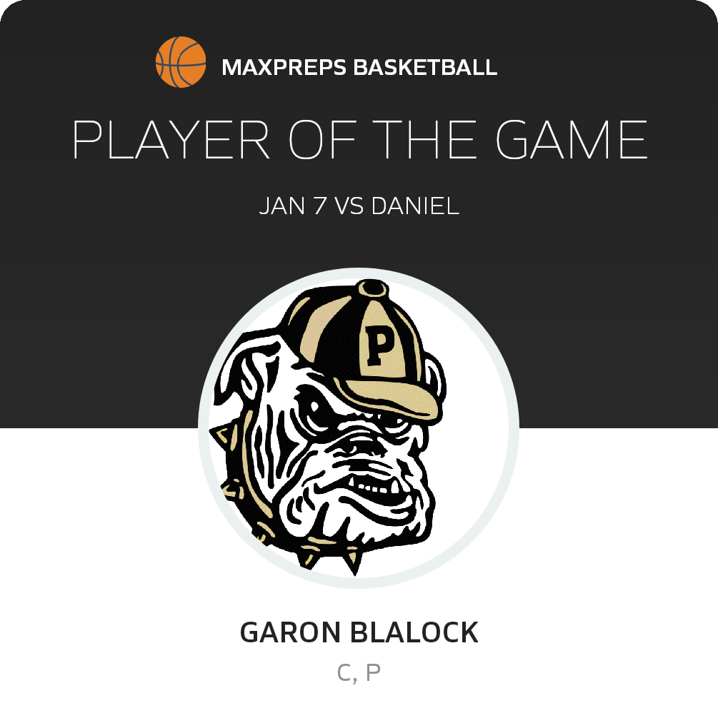 #23 Garon Blalock Player of the Game badge