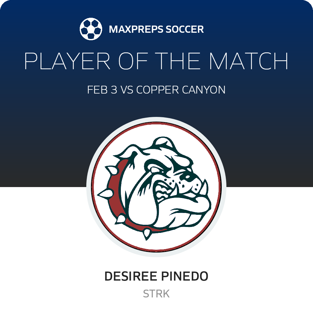#17 Desiree Pinedo Player of the Game badge