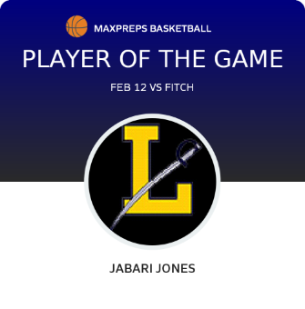 #22 Jabari Jones Player of the Game badge