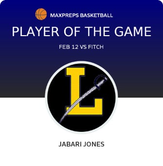 #22 Jabari Jones Player of the Game badge