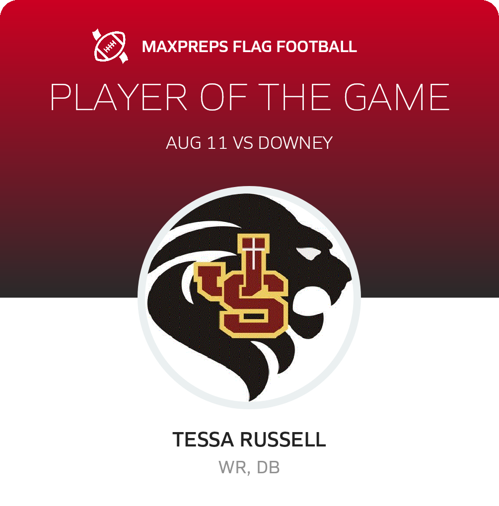 #27 Tessa Russell Player of the Game badge