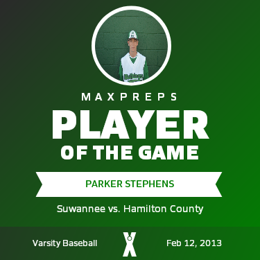#5 Parker Stephens Player of the Game badge